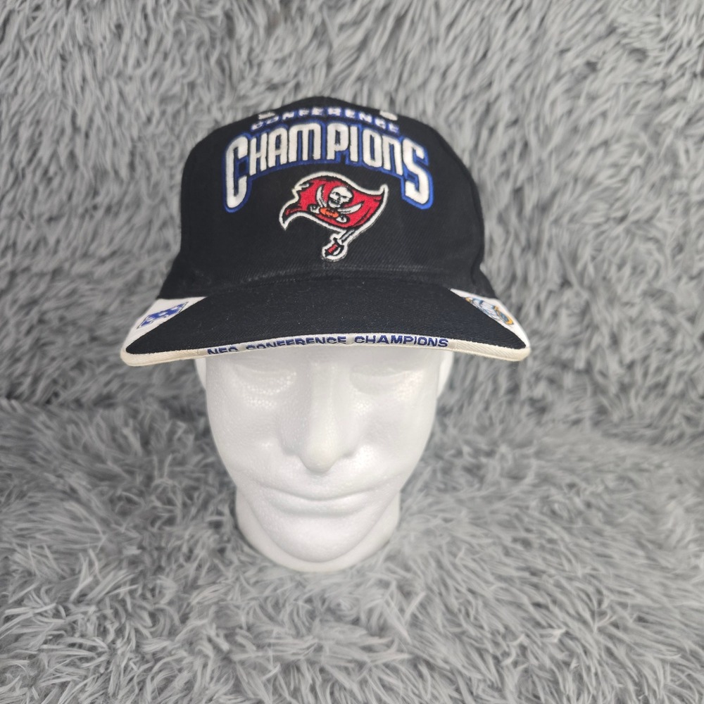Reebok Tampa Bay Buccaneers Hat Mens‎ OSFA Black NFC Champions Super Bowl XXXVII